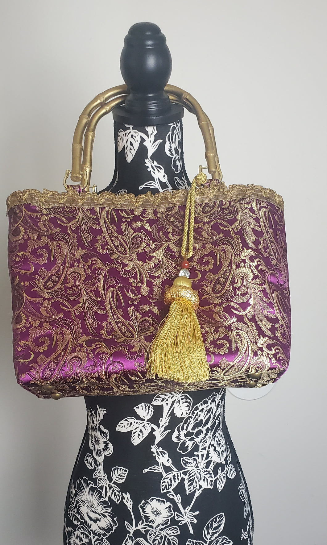 Purple and Gold Handbag